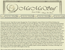 Tablet Screenshot of mamastuf.org